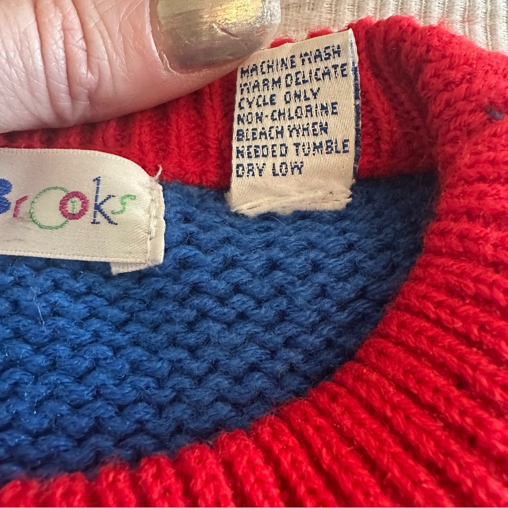 Vintage Christie Brooks Colorful Holiday Sweater with Festive Design - Picture 3 of 6